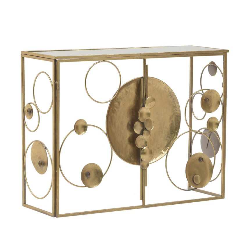 Console table gold/white, 3-50-267-0007,  InArt